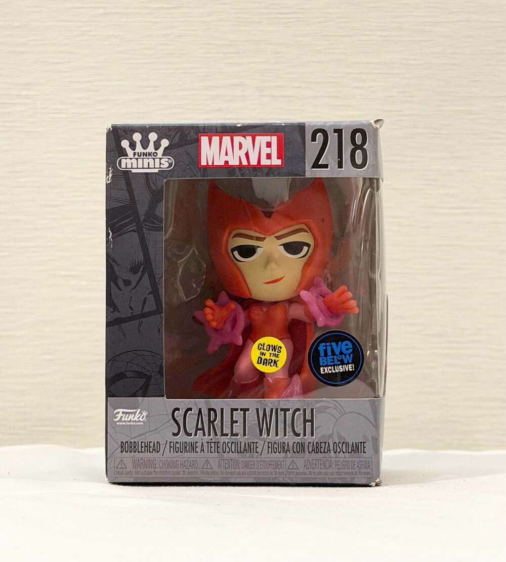 Funko Minis Marvel Scarlet Witch #218 Glow in the Dark Bobblehead